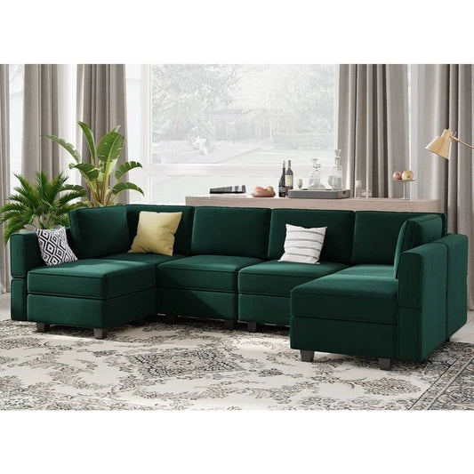 Arvon Premium Fabric U-Shape Sofa – Modern Large Sectional