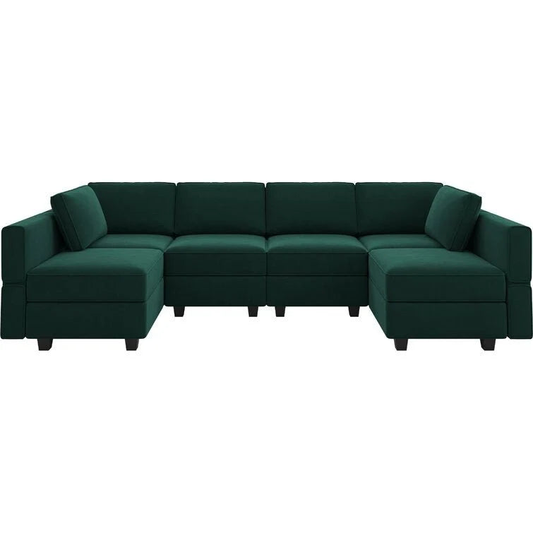 Arvon Premium Fabric U-Shape Sofa – Modern Large Sectional