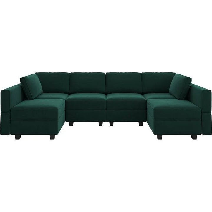Arvon Premium Fabric U-Shape Sofa – Modern Large Sectional
