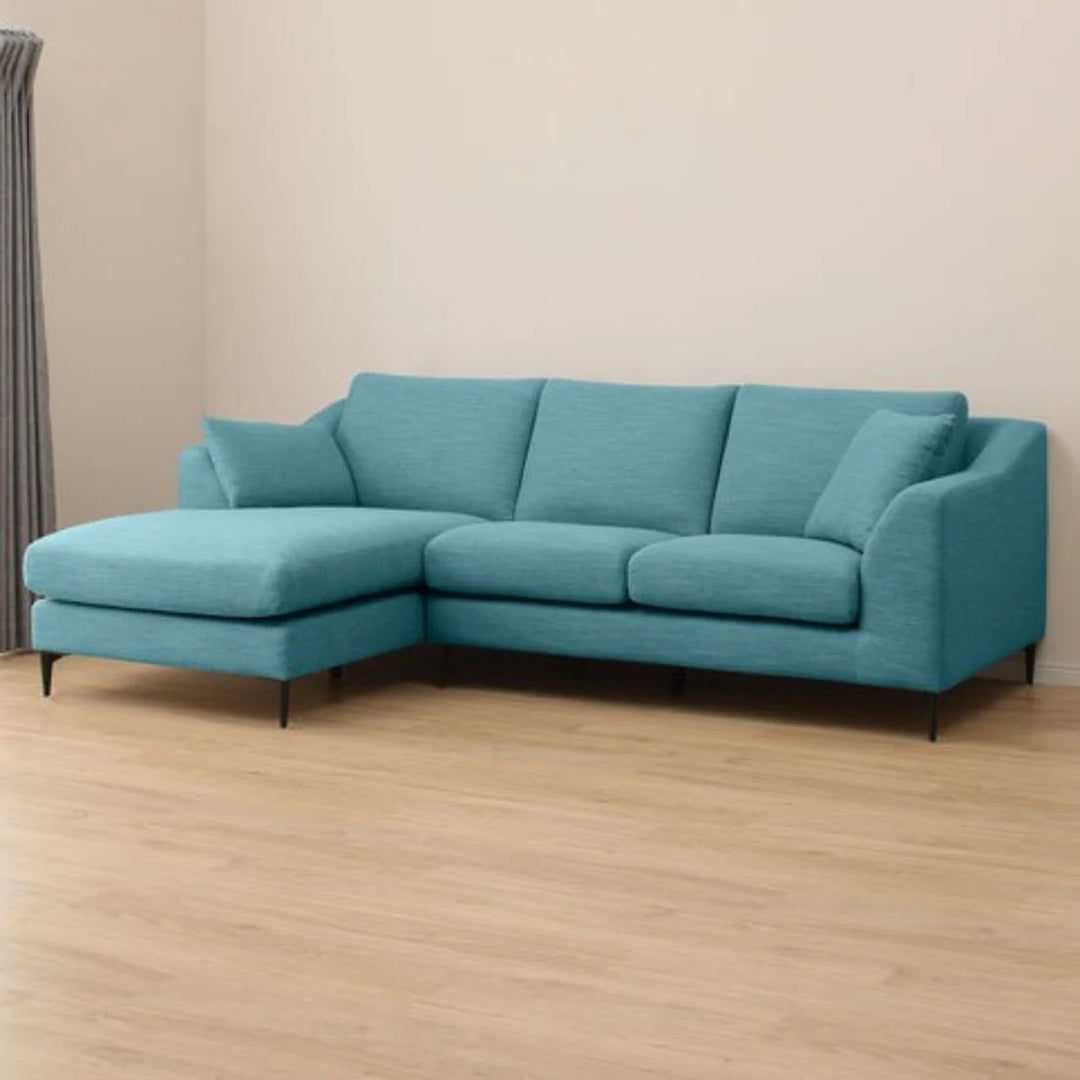 Flora 4 Seater L Shape Fabric Sofa – Stylish & Comfortable Sectional