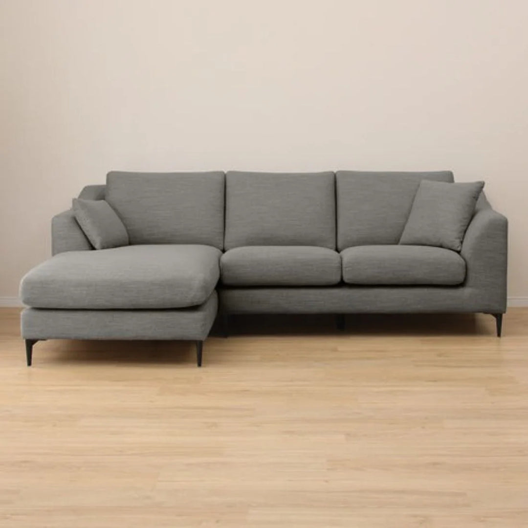 Flora 4 Seater L Shape Fabric Sofa – Stylish & Comfortable Sectional