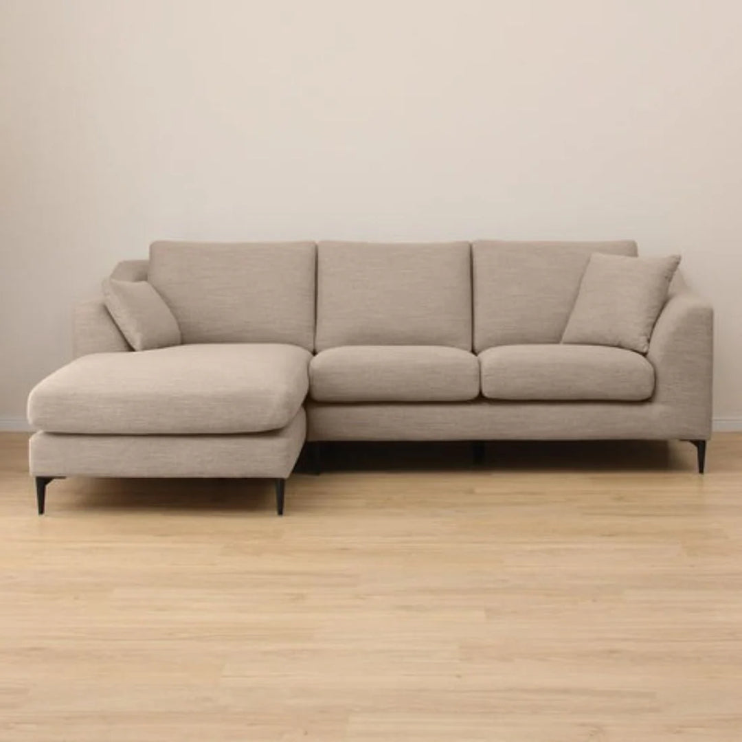 Flora 4 Seater L Shape Fabric Sofa – Stylish & Comfortable Sectional