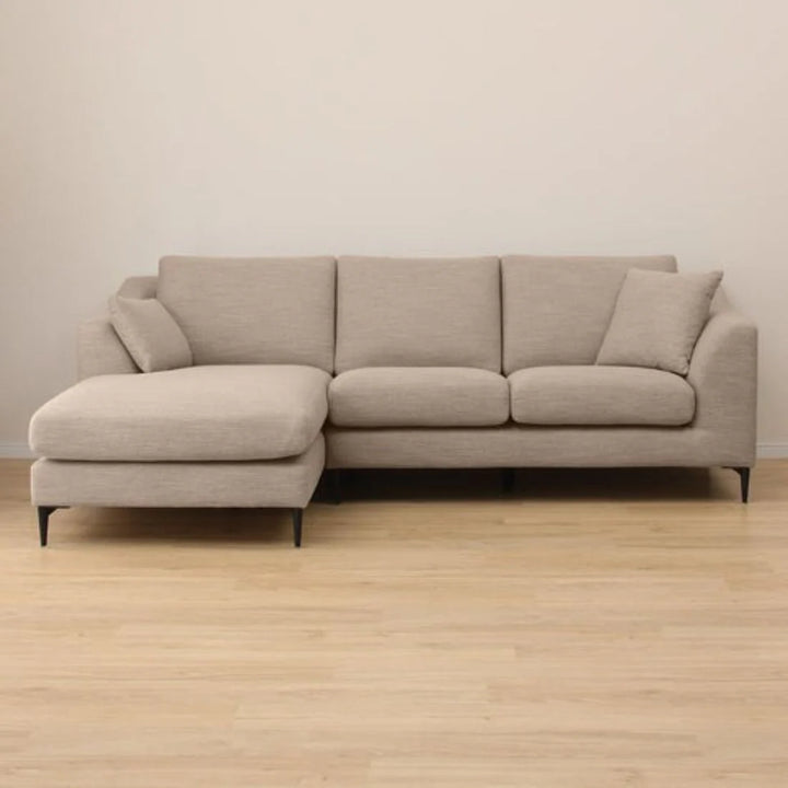 Flora 4 Seater L Shape Fabric Sofa – Stylish & Comfortable Sectional