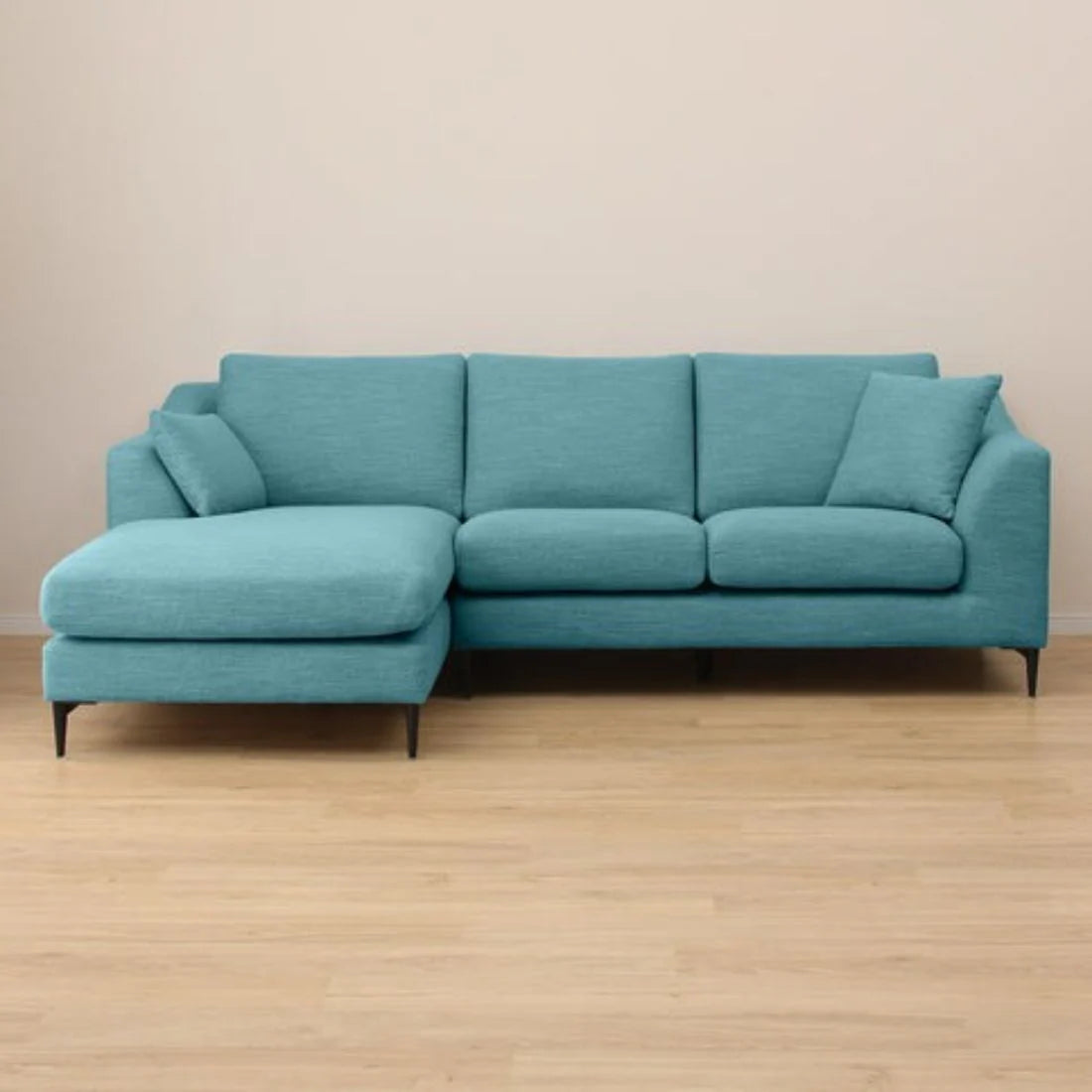 Flora 4 Seater L Shape Fabric Sofa – Stylish & Comfortable Sectional