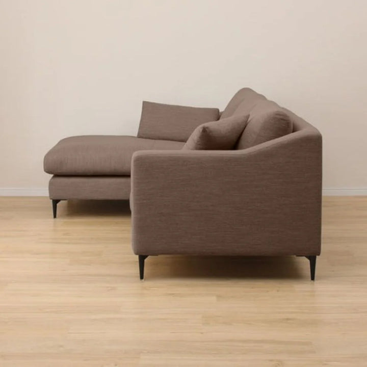 Flora 4 Seater L Shape Fabric Sofa – Stylish & Comfortable Sectional