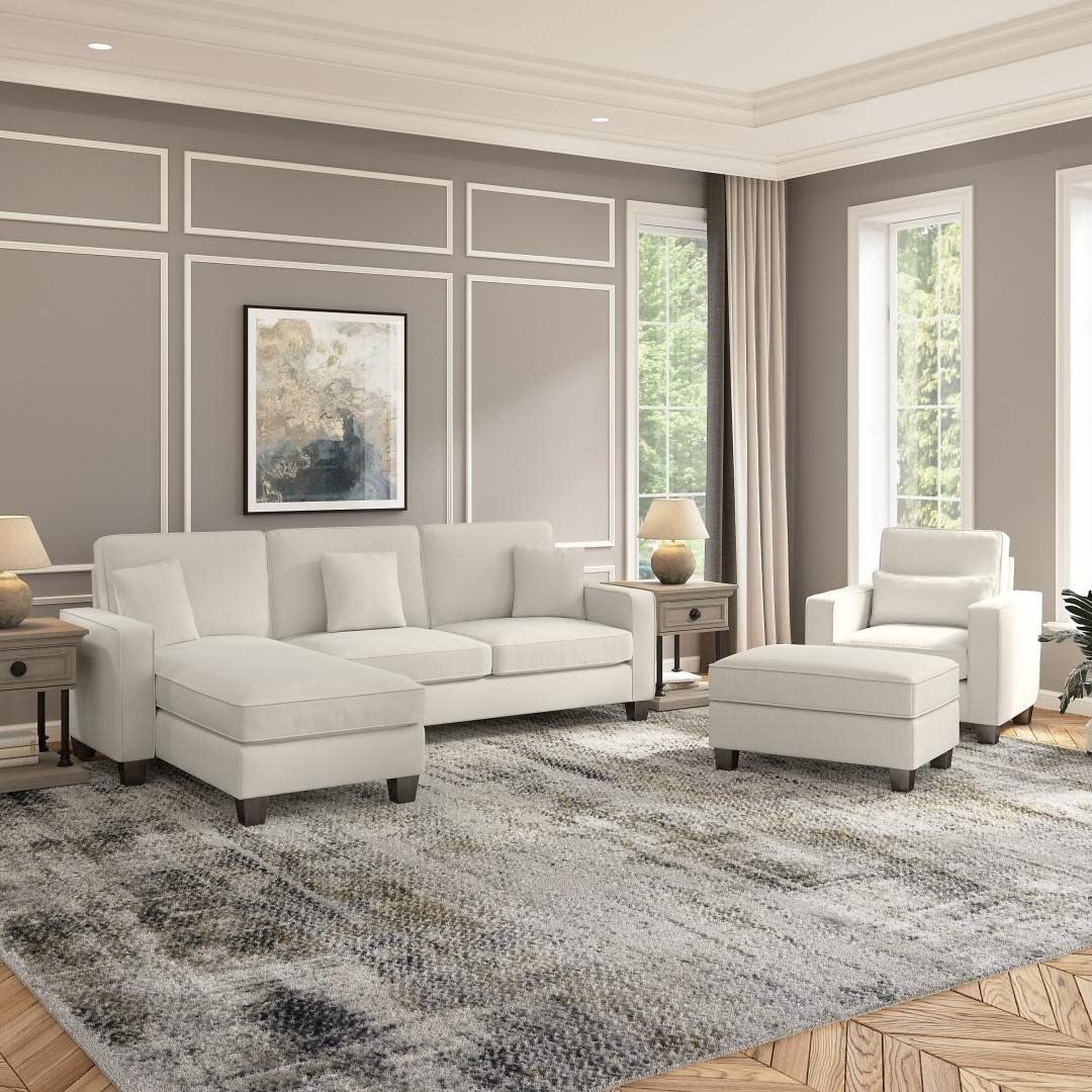 Moscow 1 Seater + 4 Seater L-Shape Sofa – Modern Living Room Set