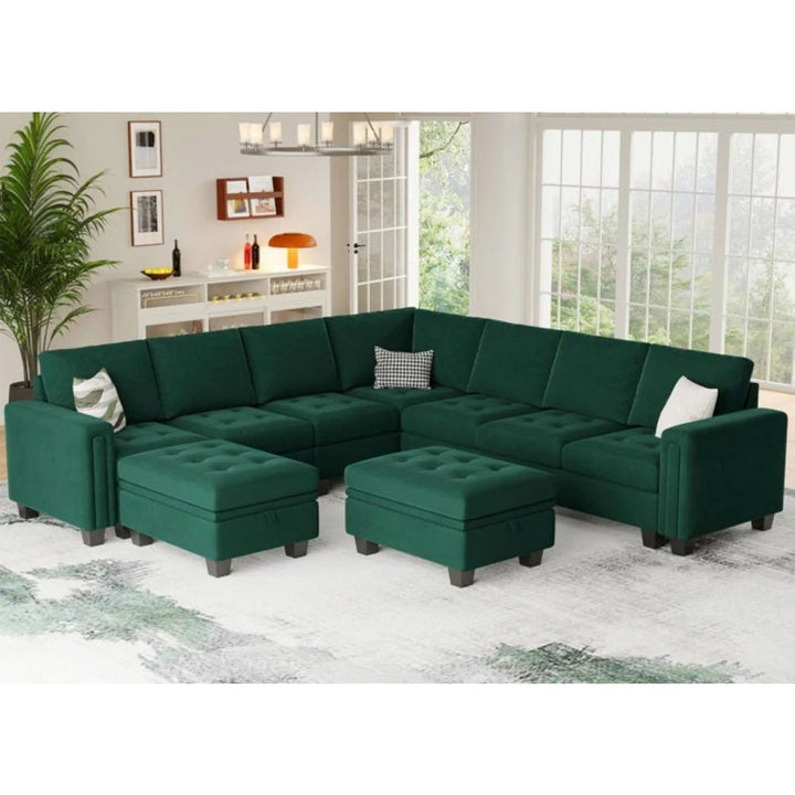 Moris Modular Corner Fabric Sofa – Modern Versatile Sectional