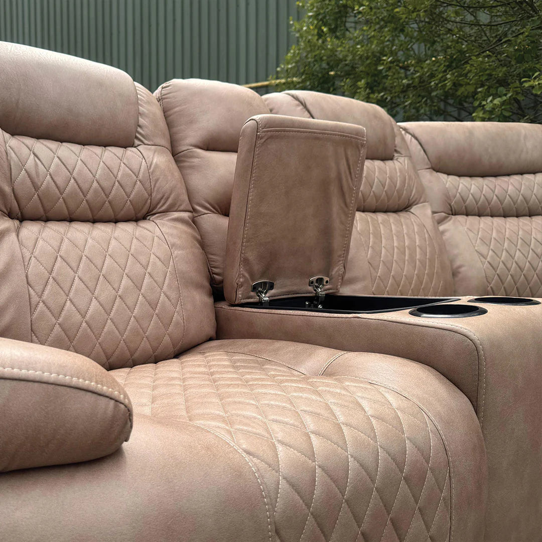 Halifax Leather Electric Recliner Corner Sofa s