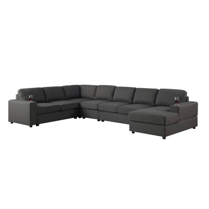 Cirina U-Shape Sofa – Modern Spacious Sectional Couch