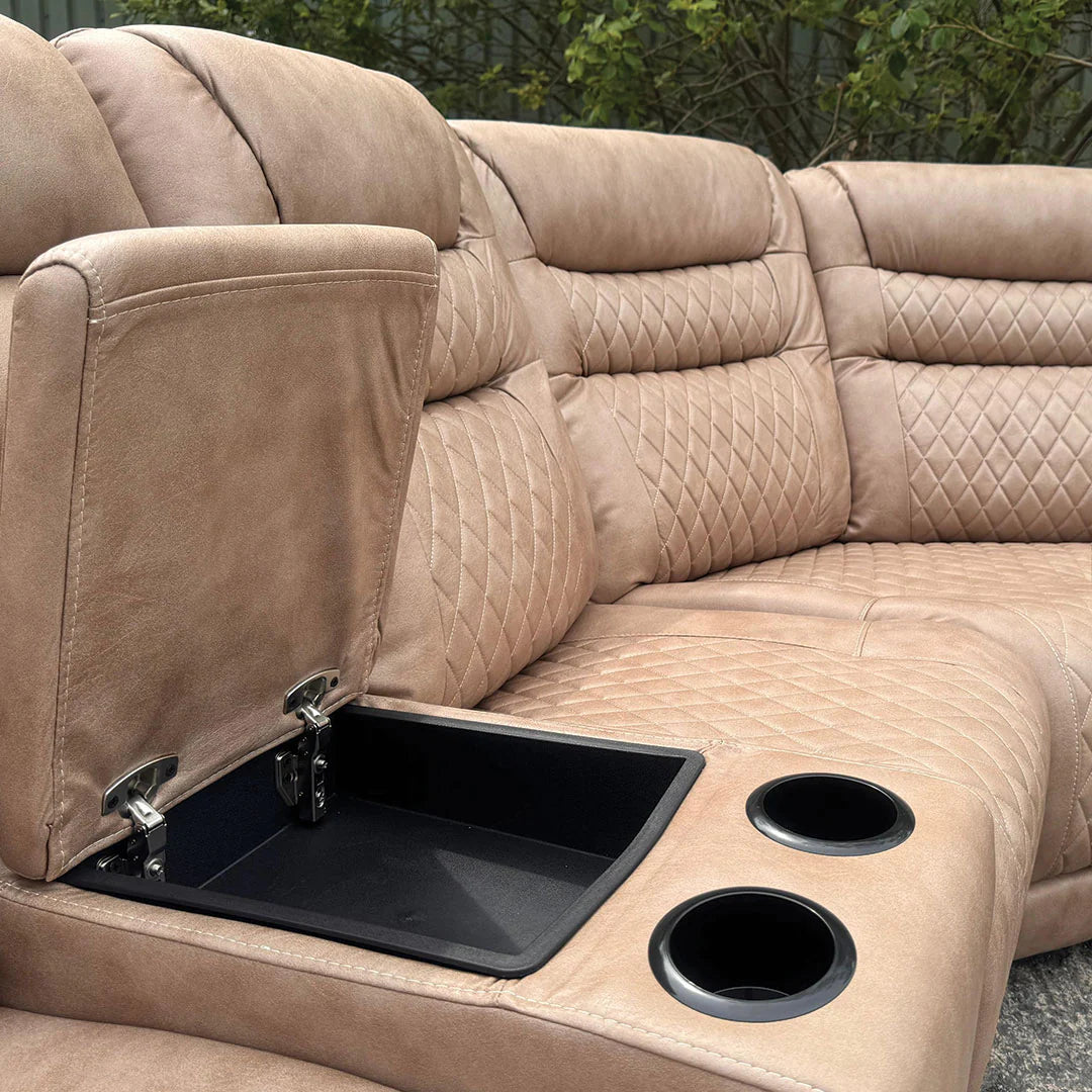 Halifax Leather Electric Recliner Corner Sofa s