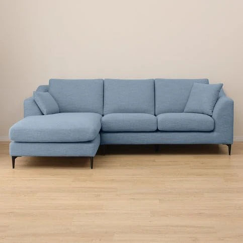 Flora 4 Seater L Shape Fabric Sofa – Stylish & Comfortable Sectional