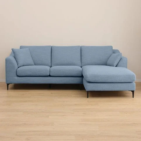 Flora 4 Seater L Shape Fabric Sofa – Stylish & Comfortable Sectional
