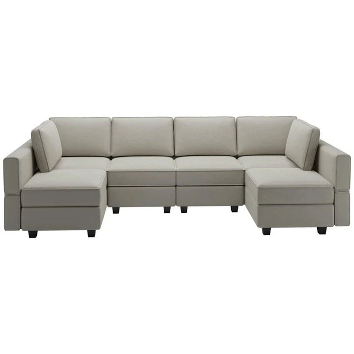 Arvon Premium Fabric U-Shape Sofa – Modern Large Sectional