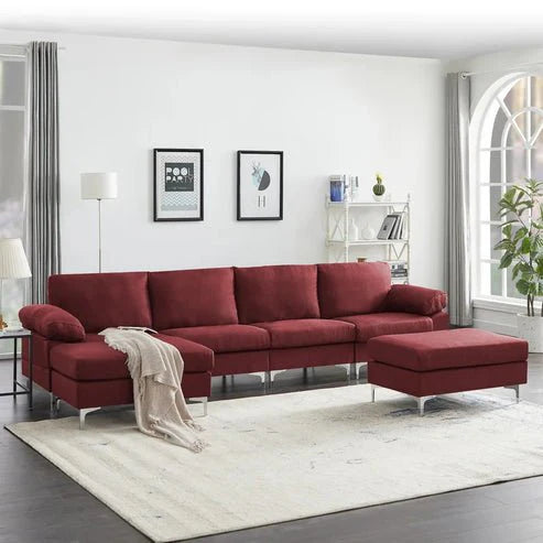 Coral 6 Seater U-Shape Sofa – Modern Family Sectional Couch