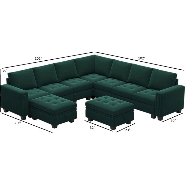 Moris Modular Corner Fabric Sofa – Modern Versatile Sectional