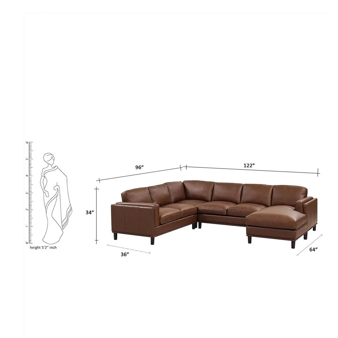 Steno 6 Seater U-Shape Leatherette Modular Sofa – Modern Luxury Sectional
