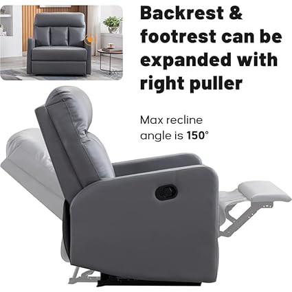 James 1 Seater Leatherette Manual Recliner – Abi Convenient Store