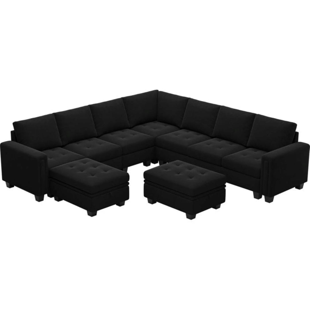 Moris Modular Corner Fabric Sofa – Modern Versatile Sectional