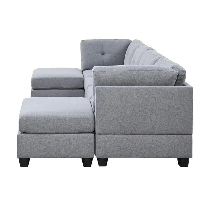 Ailey U-Shape Sofa – Modern Spacious Sectional Couch