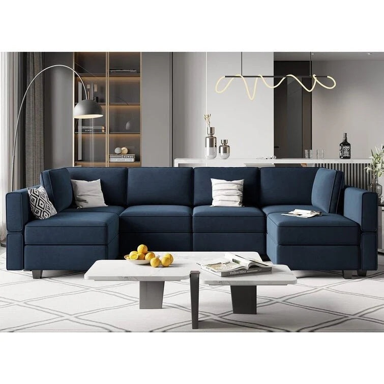Arvon Premium Fabric U-Shape Sofa – Modern Large Sectional