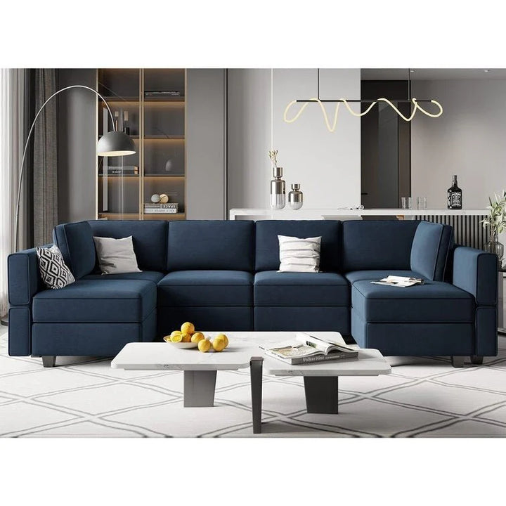 Arvon Premium Fabric U-Shape Sofa – Modern Large Sectional