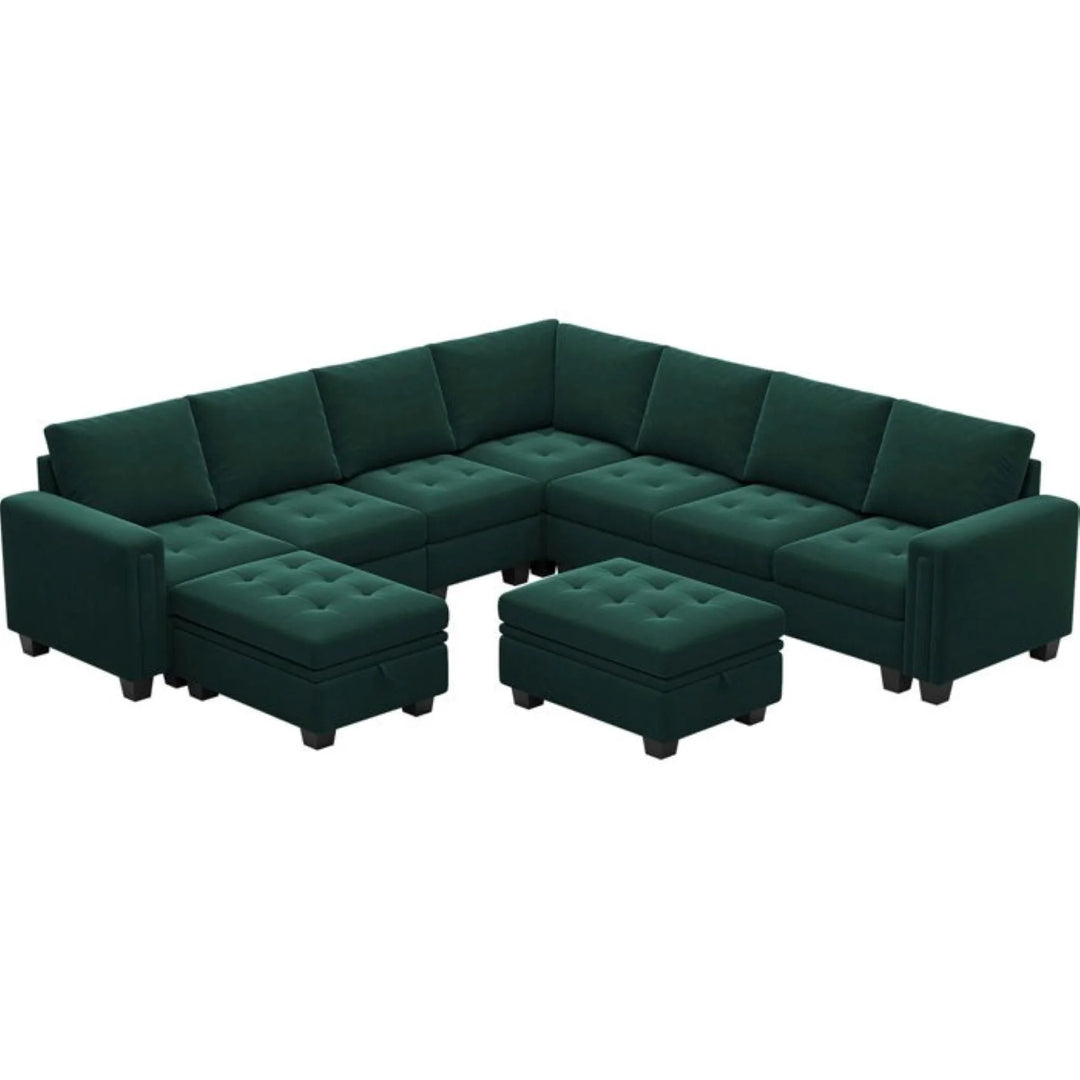 Moris Modular Corner Fabric Sofa – Modern Versatile Sectional