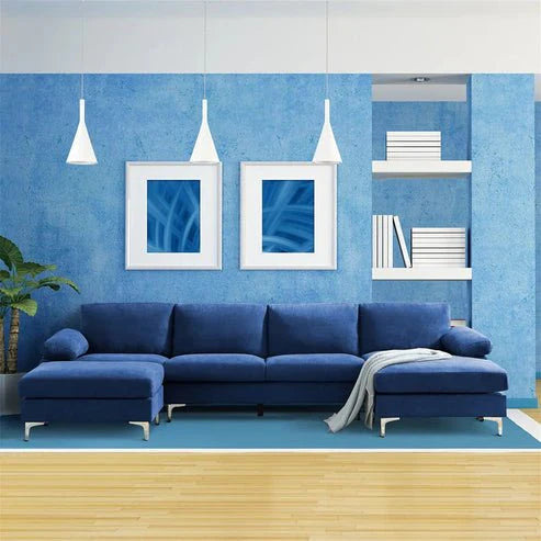 Coral 6 Seater U-Shape Sofa – Modern Family Sectional Couch