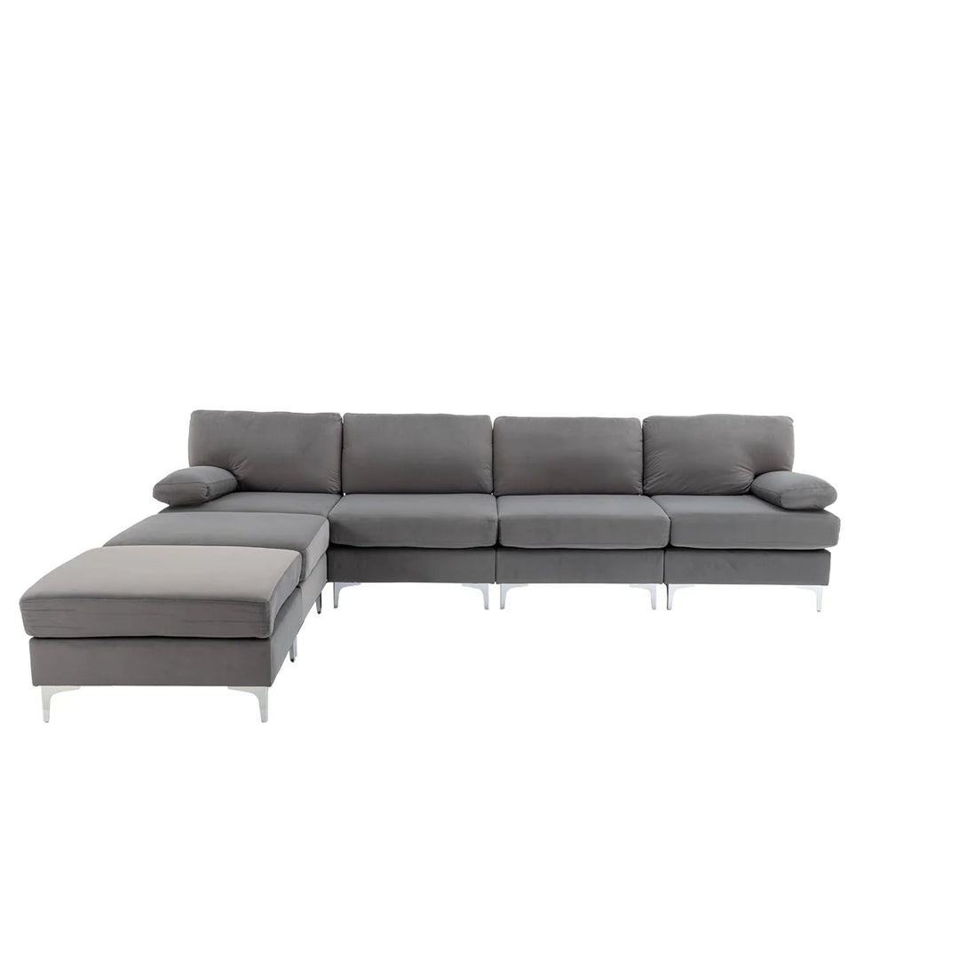 Coral 6 Seater U-Shape Sofa – Modern Family Sectional Couch