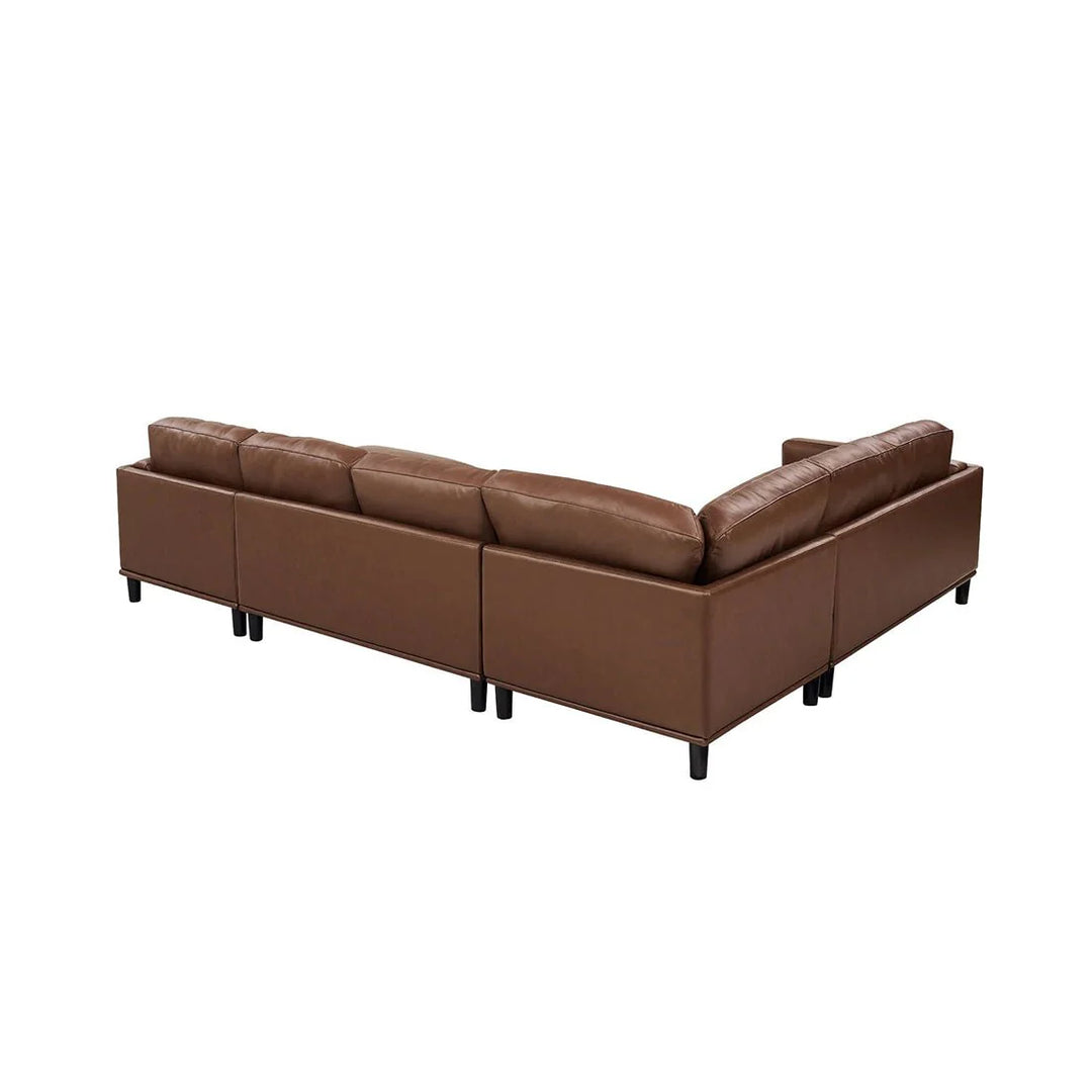 Steno 6 Seater U-Shape Leatherette Modular Sofa – Modern Luxury Sectional