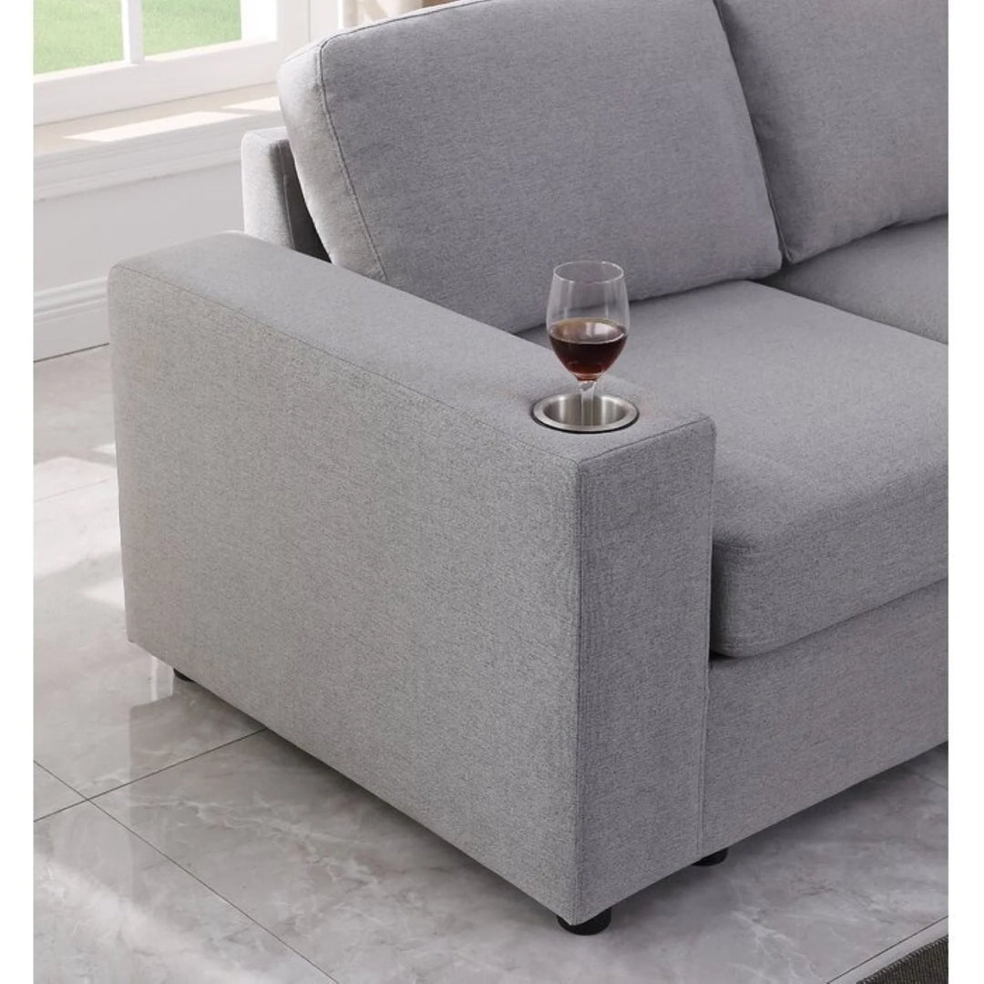 Cirina U-Shape Sofa – Modern Spacious Sectional Couch