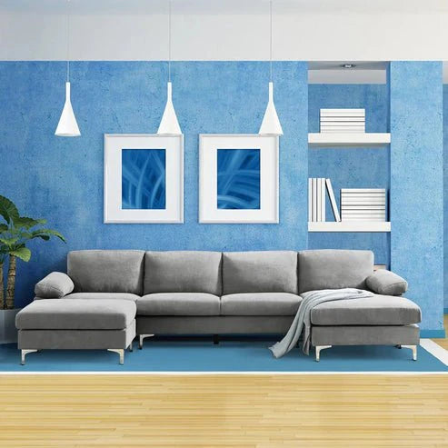 Coral 6 Seater U-Shape Sofa – Modern Family Sectional Couch