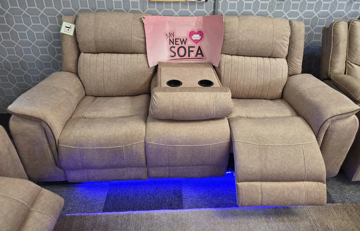 Hannah Electric Recliner 3+2 Sofa Set in Micro Fibre Fabric – Comfortable Living for Homes