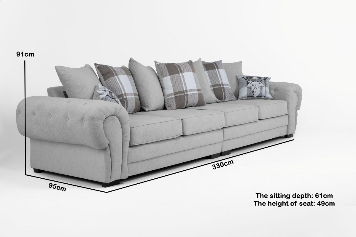 Verona 4 Seater Scatter Back Sofa – ABI Convenient Store