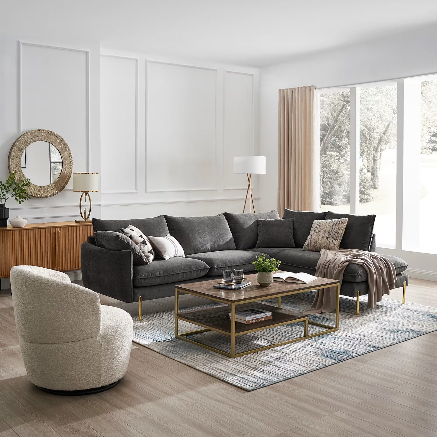 Verona Bumper Chaise Sectional Sofa | ABI Convenient Store UK