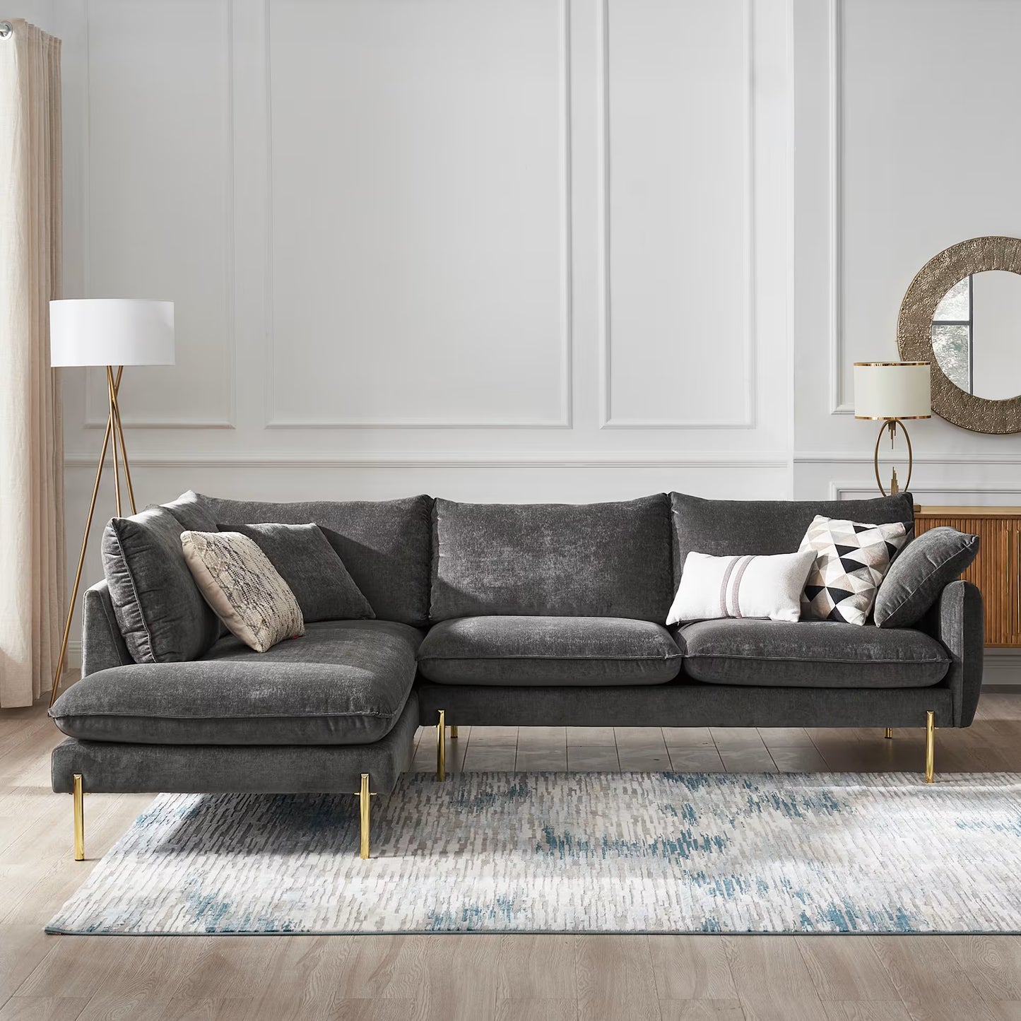 Verona Bumper Chaise Sectional Sofa | ABI Convenient Store UK