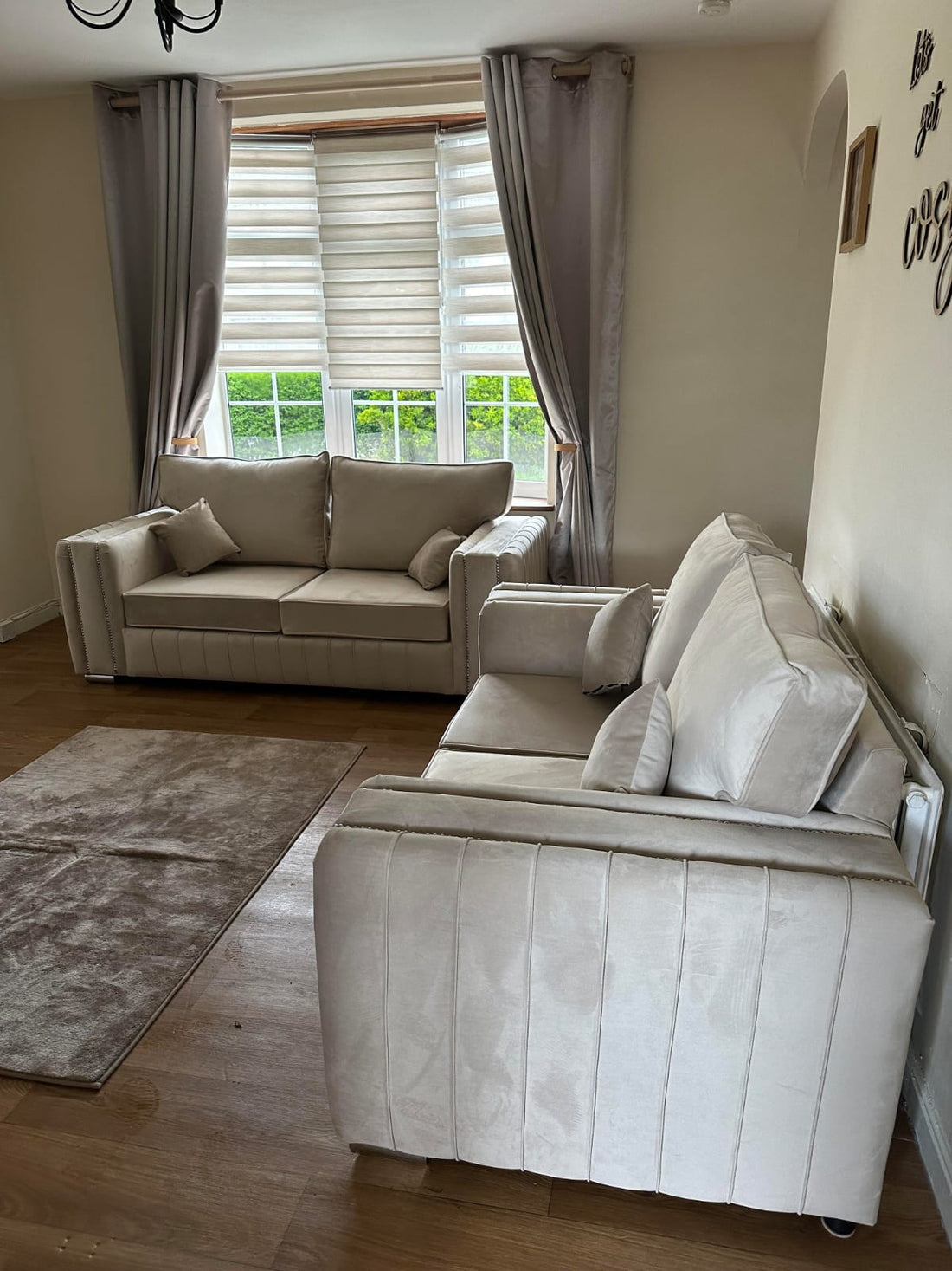 Layla 3+2 Sofa Set – Cream Fullback | ABI Convenient Store