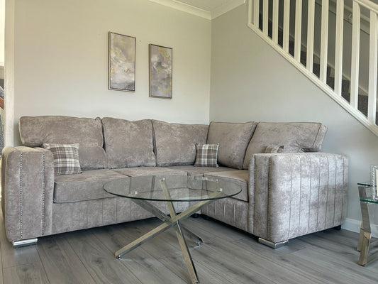 Layla 4 Seater Sofa – Fullback Mink Chenille |ABI Convenient Store