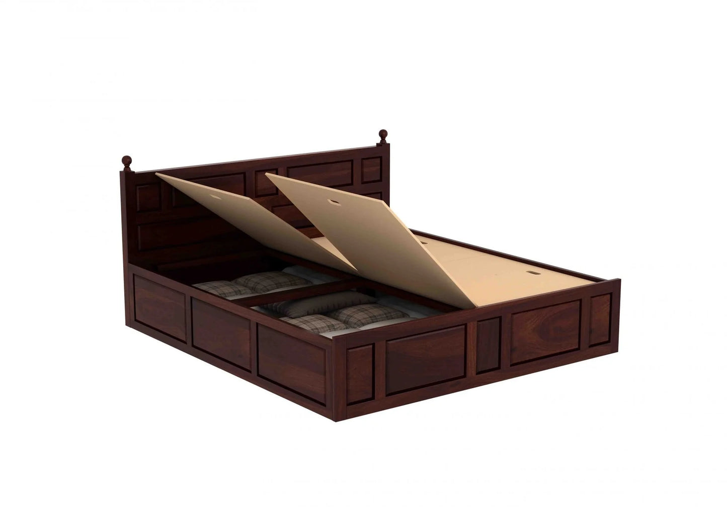 Advin Sheesham Wood Bed with Box Storage | Abi Convenient Store