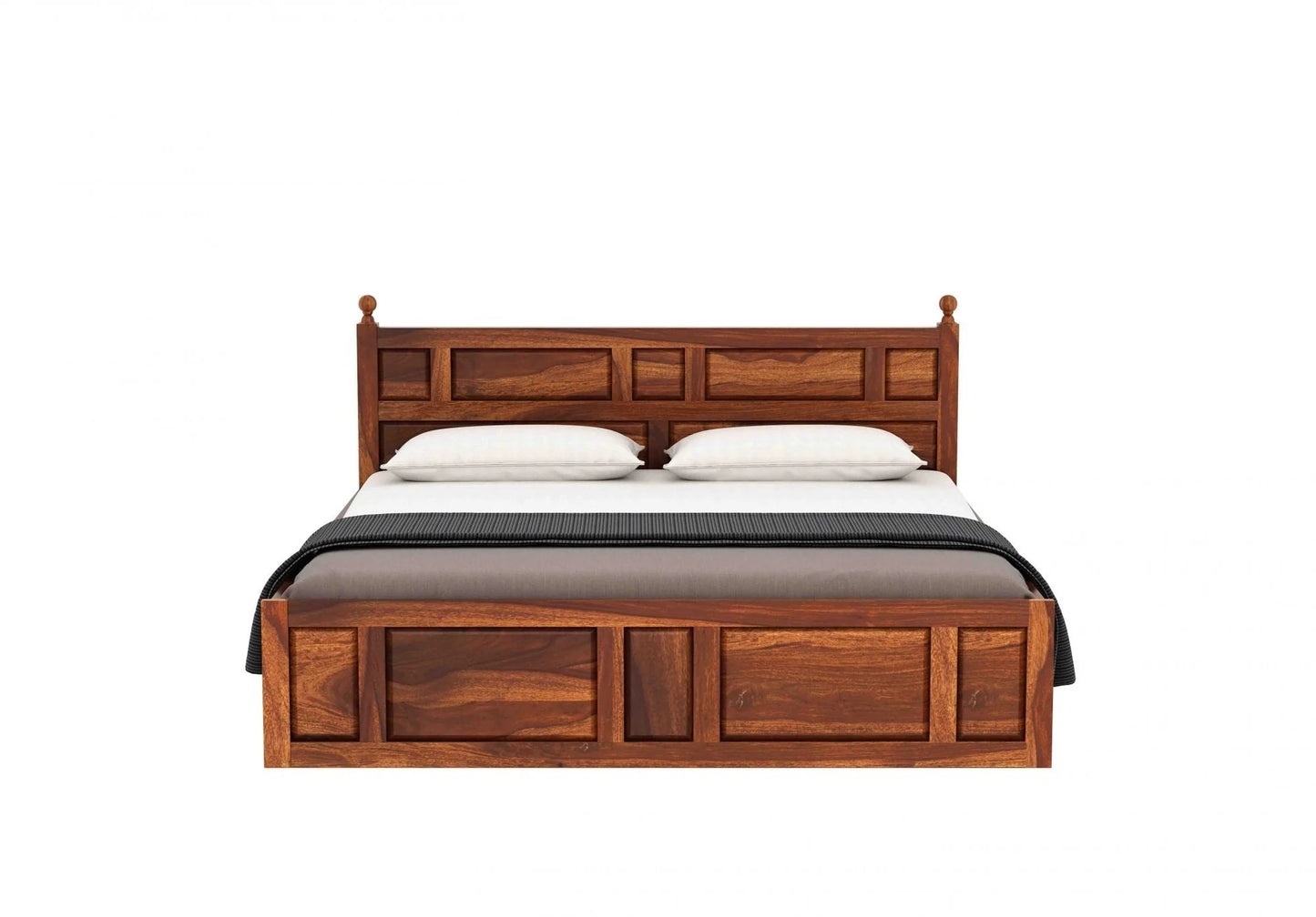 Advin Sheesham Wood Bed with Box Storage | Abi Convenient Store