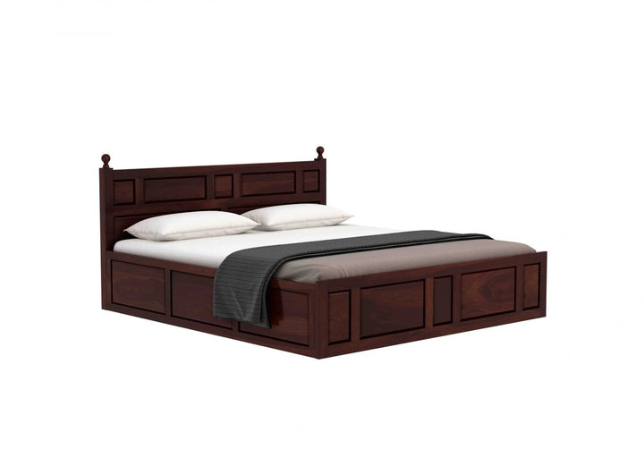 Advin Sheesham Wood Bed with Box Storage | Abi Convenient Store