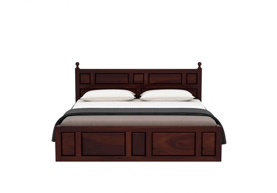 Advin Sheesham Wood Bed with Box Storage | Abi Convenient Store