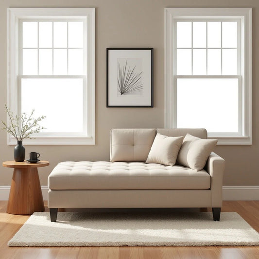 Alfonso Tufted Chaise Longue Sofa Couch Sofa Armchair Chaise Relax Lounger – Abi Convenient Store