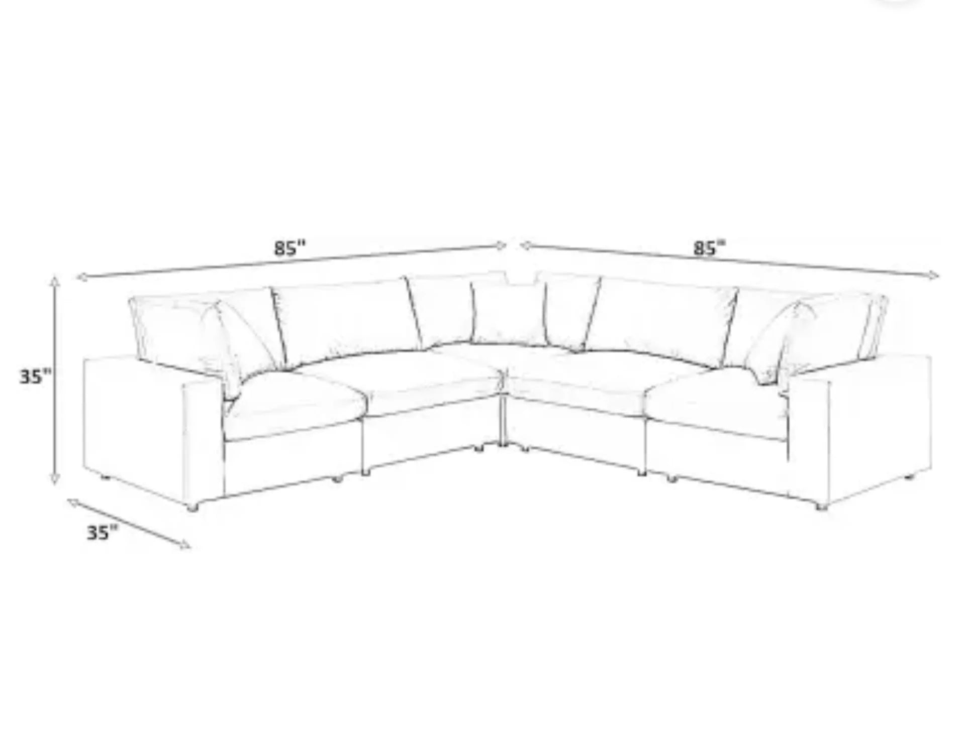 Alston Fabric L Shape Corner Sofa – Abi Convenient Store