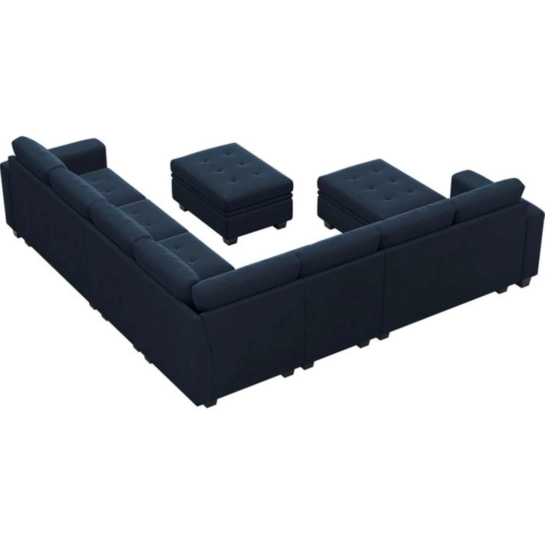 Moris Modular Corner Fabric Sofa – Modern Versatile Sectional