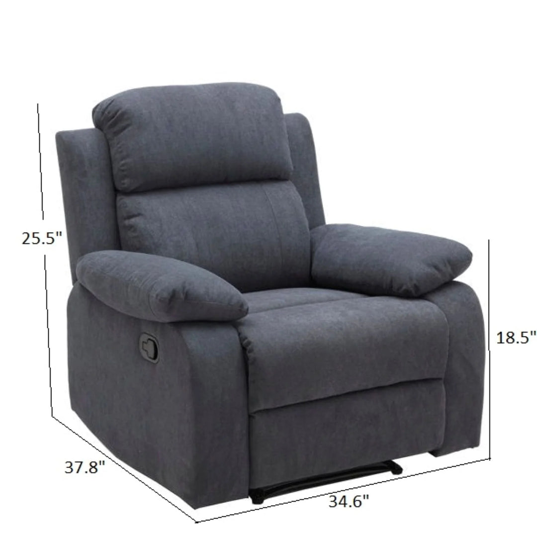 Brevik Fabric Manual Recliner | 1 Seater Recliner – Abi Convenient Store