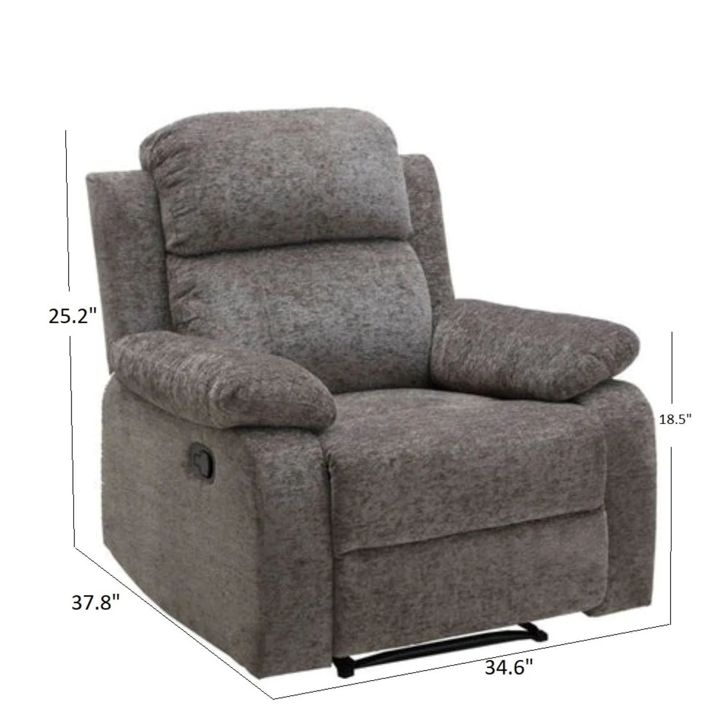 Brevik Fabric Manual Recliner | 1 Seater Recliner – Abi Convenient Store