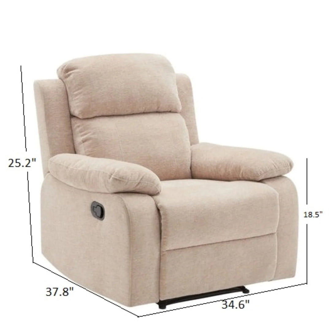 Brevik Fabric Manual Recliner | 1 Seater Recliner – Abi Convenient Store
