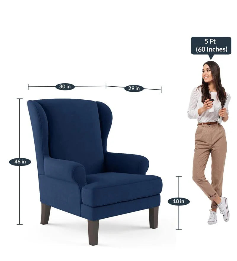 Chicago Upholstered Wing Chair – Abi Convenient Store