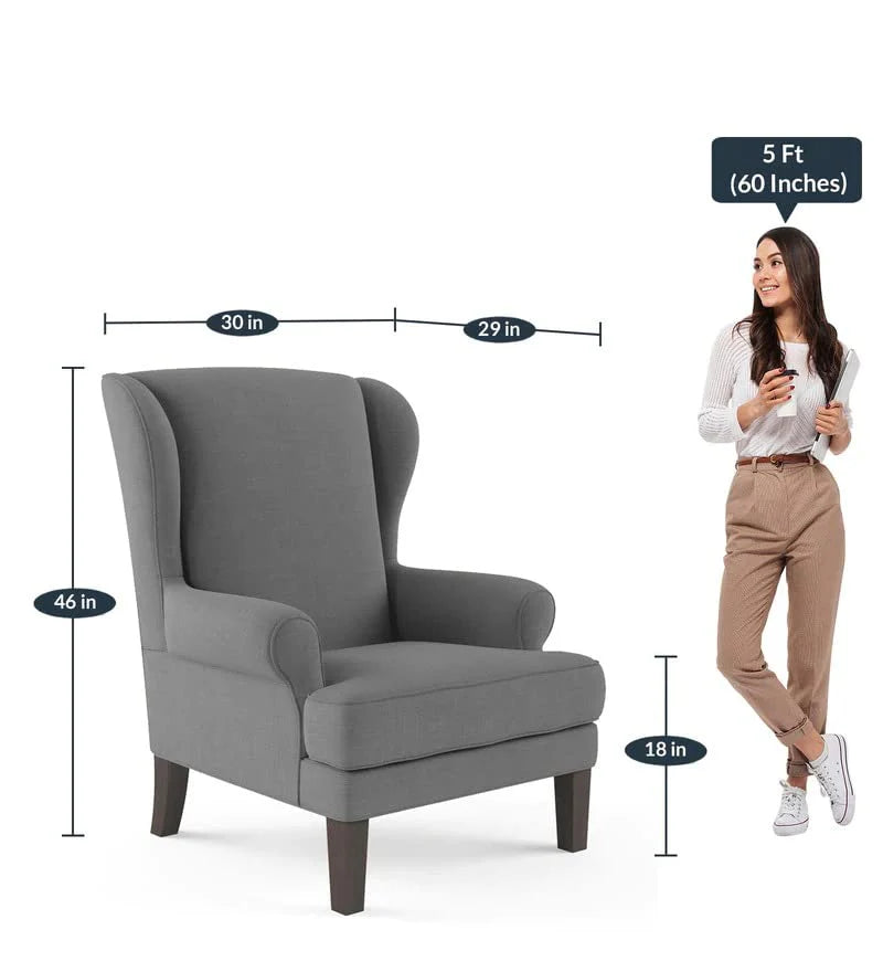 Chicago Upholstered Wing Chair – Abi Convenient Store