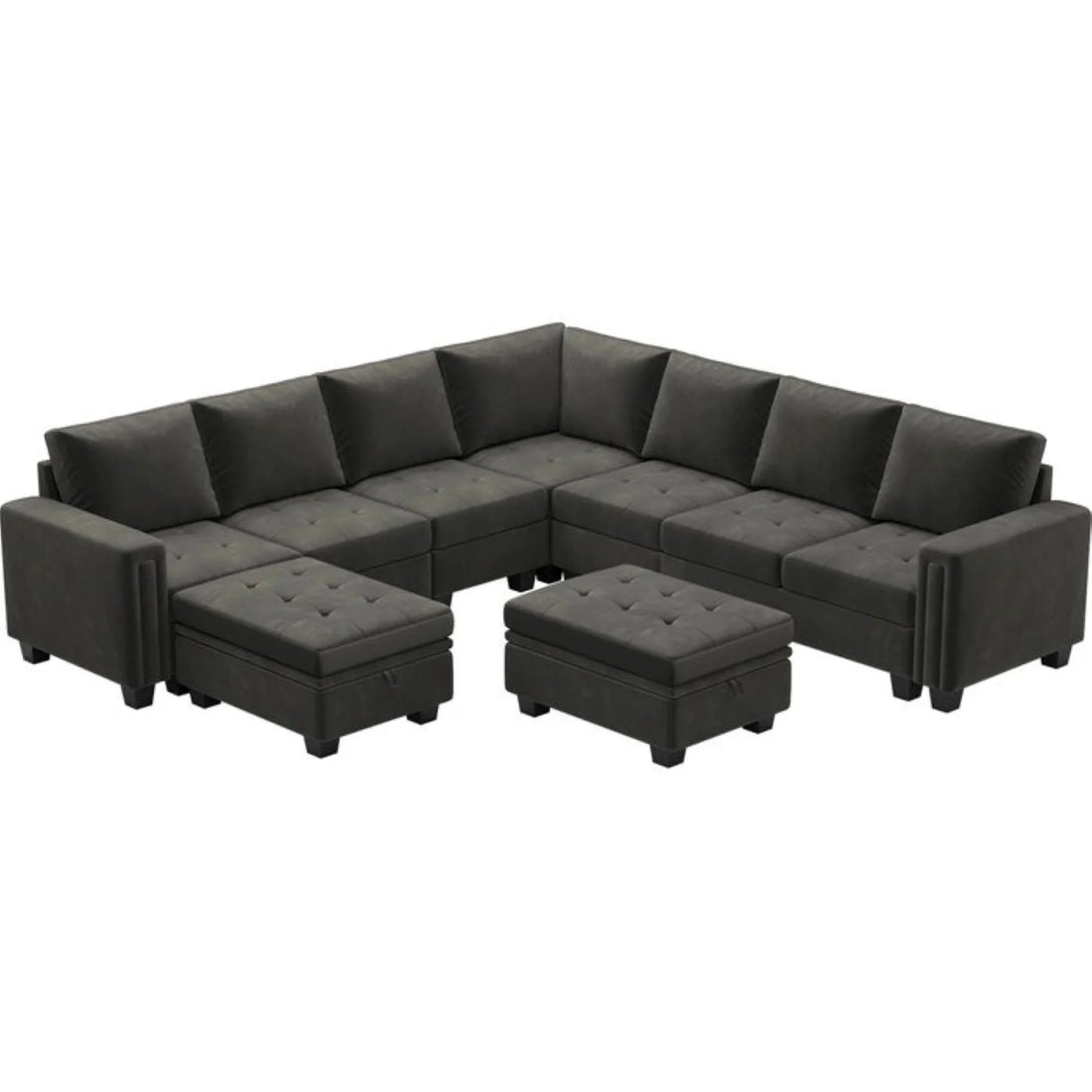Moris Modular Corner Fabric Sofa – Modern Versatile Sectional